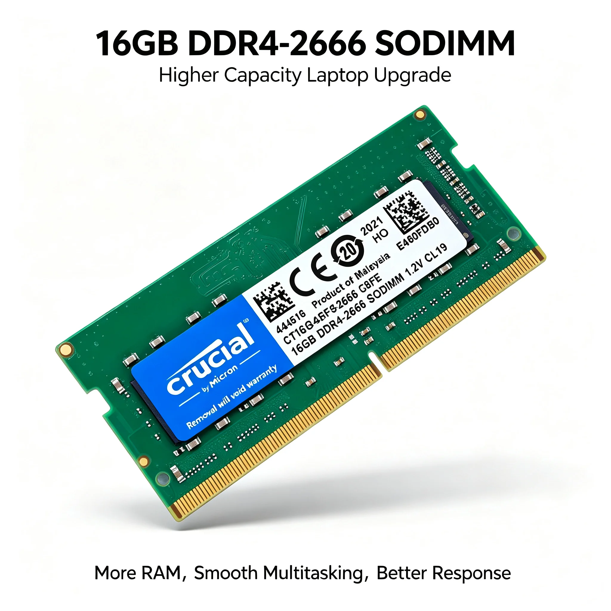 Crucial  1PCS/2PCS DDR4 Laptop - Ddr4 2400Mhz recension och pris