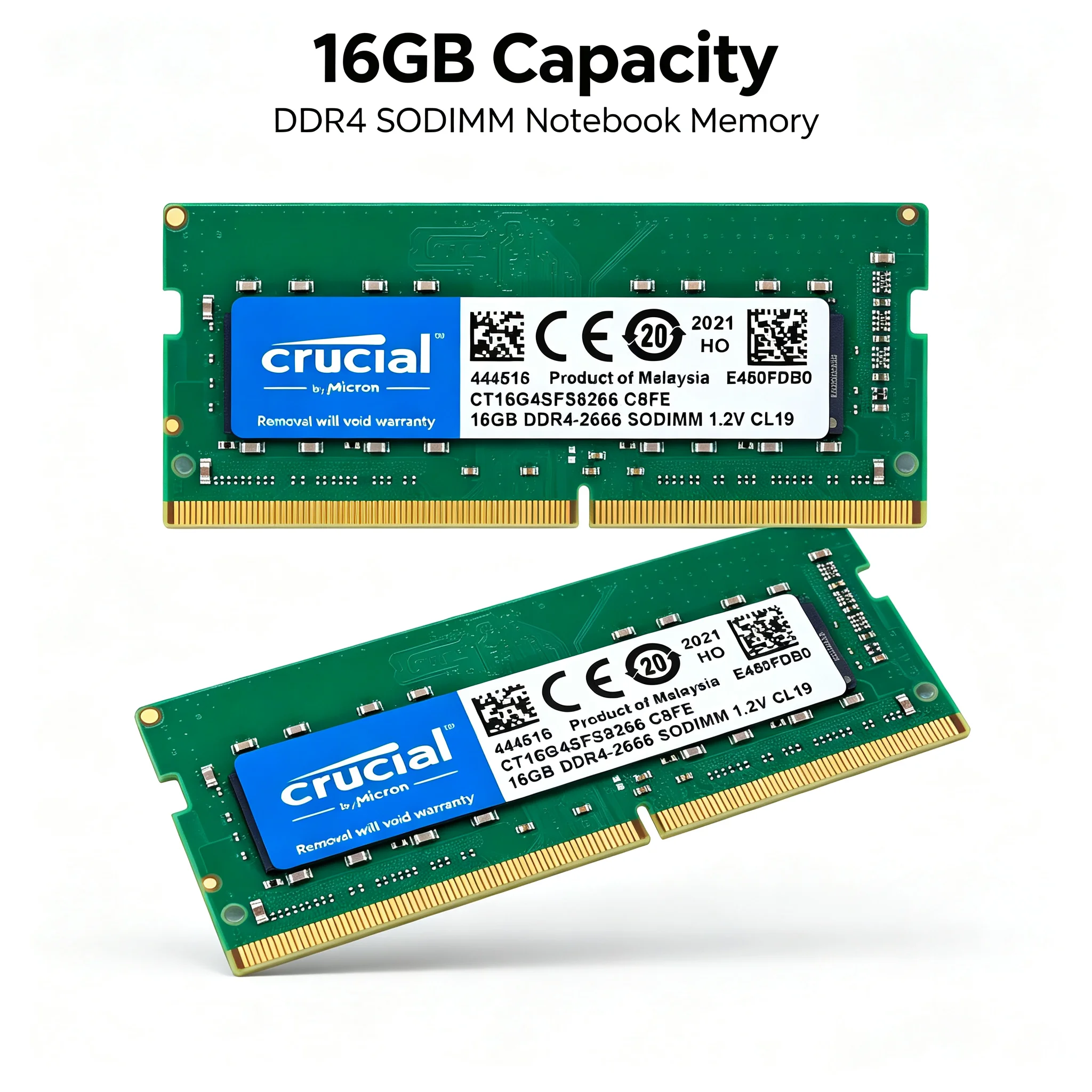 Crucial  1PCS/2PCS DDR4 Laptop - Ddr4 2400Mhz recension och pris