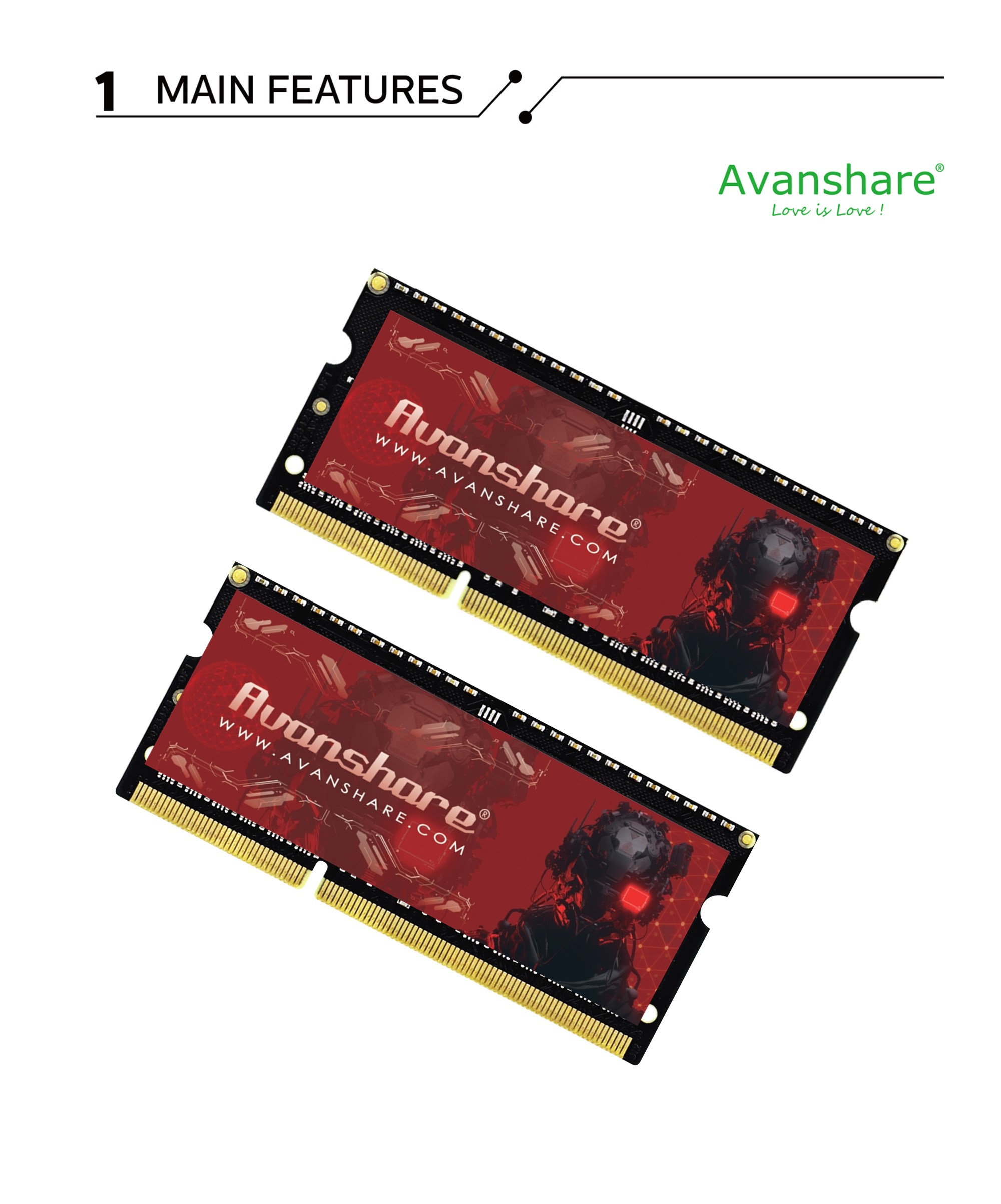 Avanshare Ram Memory DDR5 DDR4 - Ddr4 2400Mhz recension och pris