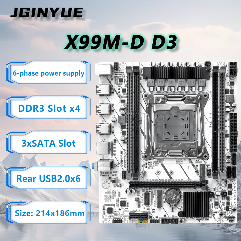 JGINYUE X99 Motherboard LGA201 - Ecc Ram Server recension och pris