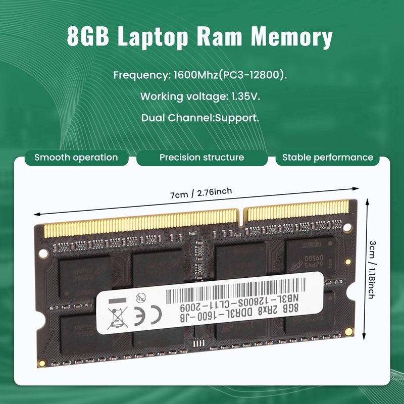 DDR3 8GB Laptop Ram Memory 160 - Ddr3 Ram recension och pris