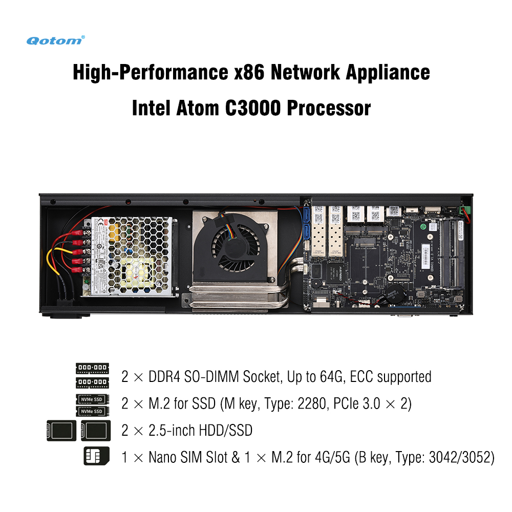 Q20300G9 1U Rack - Atom C3000  - Ddr4 Desktop Ram recension och pris